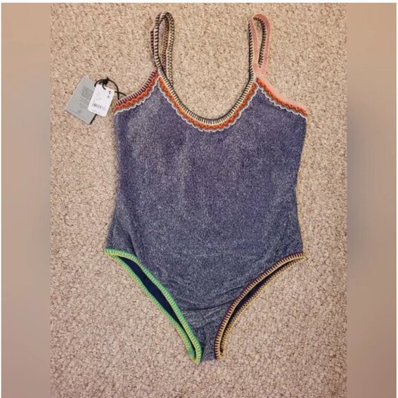 Free People NWT It's Now Cool One Piece Swim Suit size XL - Picture 4 of 9